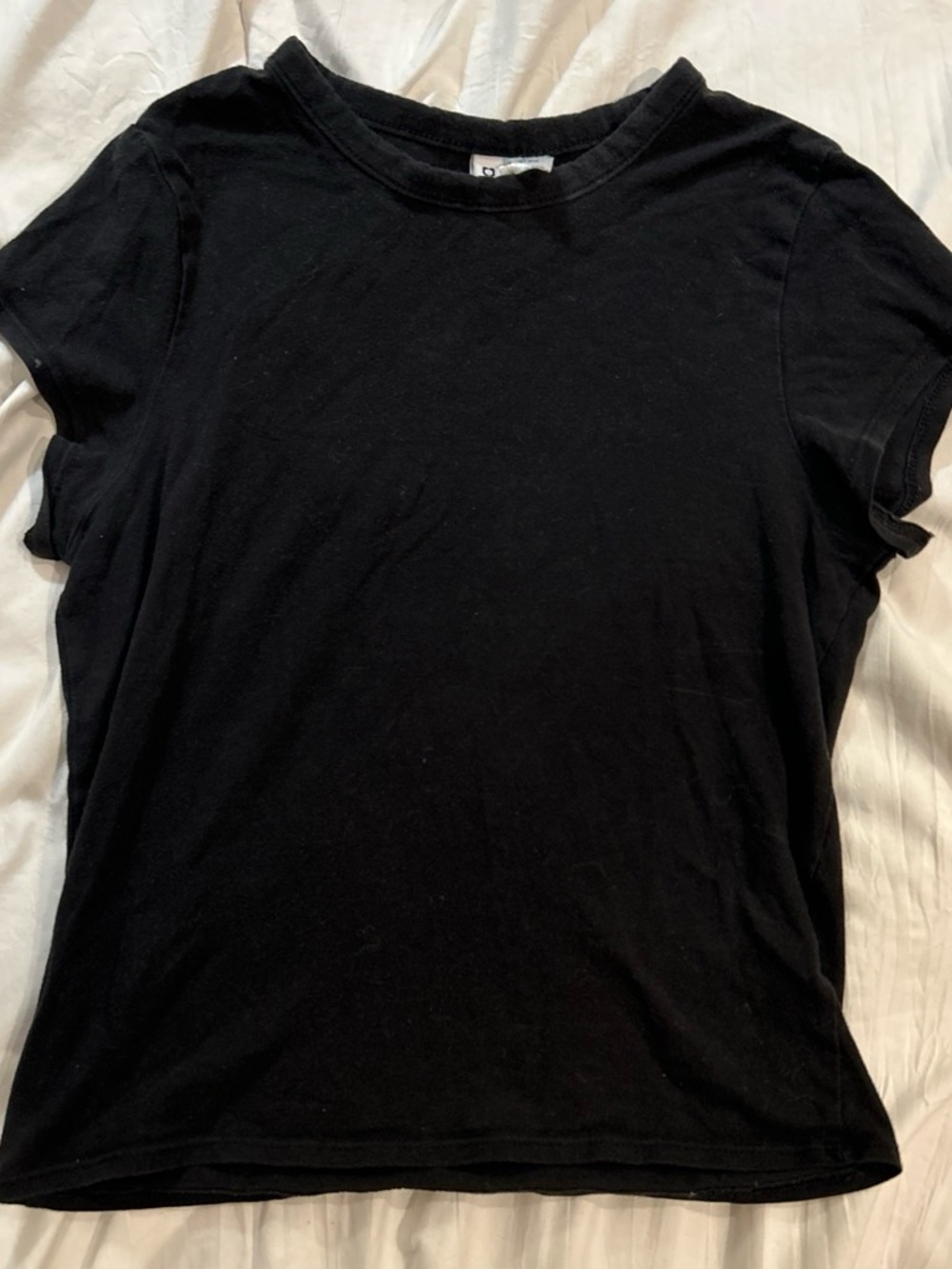 H&M Black Short-Sleeve Crewneck Tee